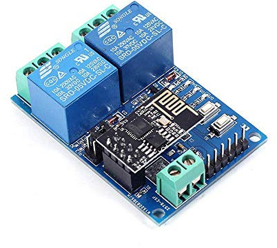 DollaTek 5V ESP8266 ESP-01 2-Kanal-WiFi-Relaismodul 2-Kanal-Relaismodul für IOT Smart Home Phone APP-Controller (mit ESP8266)