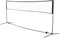 HOMCOM Badmintonnetz 94/158cm faltbares Volleyballnetz mit Transporttasche 2-Fach-Höhenverstellbar Tennisnetz Badminton Netz tragbares Set für Tennis Federballnetz für Garten Park Outdoor