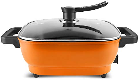 Xyanzi dianzhuguo 6L fornello Lento, 1500 w, per Wok Elettrico Multifunzione per Uso Domestico Adatto per 1-7 Persone