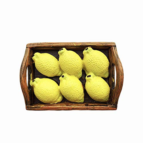 Greece 3D Lemon Refrigerator Magnet Resin Travel Souvenirs,Handmade Home & Kitchen Decoration Lemon Fridge Magnet Collection Gift