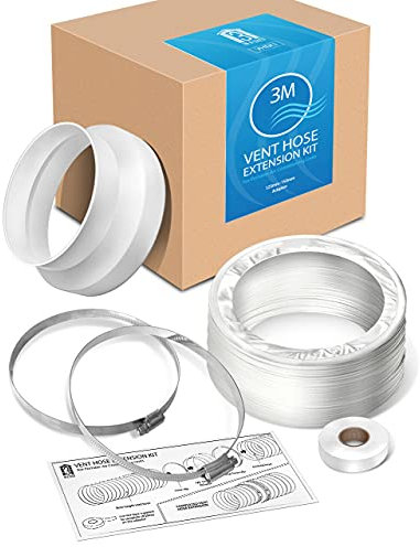 Complete Portable AIR Conditioner 3 METRE 3M Vent Hose Extension KIT Duct Pipe