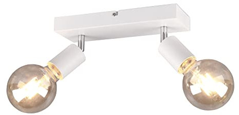 Reality Leuchten Spotbalken Vannes R80182031, Metall Weiß matt, exklusiv 2x E27