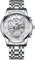 JewelryWe Herrenuhr Quarz Analog Armbanduhr 30M Wasserdicht Silber Edelstahl Armband Business Causual Uhr mit Kalender und Leuchtend Zeiger Vatertagsgeschenk