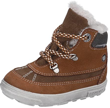 RICOSTA Jungen Winterstiefel Paolo, Kinder Lauflernschuhe, Weite: Weit, lose Einlage, Sympatex, gefüttert, wasserdicht, warm, Curry/Hazel (260), 27 EU