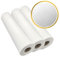 DSTOCK60 - LOT DE 3 ROULEAUX DE DRAPS D'EXAMEN GAUFRÉS - PURE OUATE BLANCHE - 50 X 35 CM - 135 FORMATS - DRAP MEDICAL FABRIQUES EN FRANCE