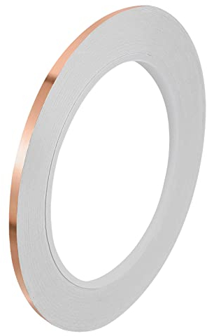 PATIKIL Kupferband 0.12 x21 Yards 0.05 Dicke Kupferfolie Band Einseitig Leitfähig Kleber EMI Abschirmung für Elektronik Schaltungen Erdung