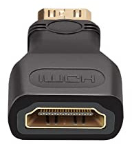 ekon HDMI Adapter Mini HDMI Adapter Video Adapter HDMI Adapter HDMI Adapter für Kameras, TV, Smart TV, Monitor, Wii, Nintendo Switch, Playstation, Laptop, PC