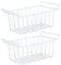 Wifehelper 2 Stück Gefrierkörbe, Gefrierschrank-Draht-Aufbewahrungskorb, Speisekammer-Aufbewahrungskörbe, Metall-Gefrierkorb-Aufbewahrungsbehälter (L 42,5 cm x B 24,5 cm x H 20 cm)