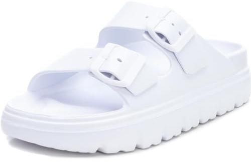 XTI Damen 14255007 Flache Sandale, Weiß 26, 40 EU