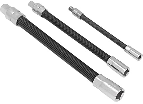Extension Flexible, Embout à Tige Flexible en 3 Parties, Appui-tête à Joint élastique, Extension de clé à Douille en Acier à Ressort