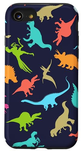 Dinosaur Pattern Phone Case for iPhone SE (2020) / 7/8