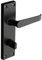 Designer Levers - Victorian Straight Lever Door Handles - Matt Black - 1 Pair - Latch Door Handle - Interior Use - Bathroom Door Handle