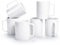 Jassceram Coffee Mugs Set of 6, 500ml Ceramic Large Mugs for Latte, Hot Tea, Cappuccino, Cocoa and Mocha, Straight Edge and Comfortable Handle Design - Dishwasher & Microwave Safe, 17 Ounce, White