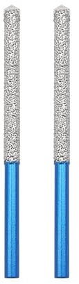 Diamond Mortar Raking Bit - BRSCHNITT 2pcs Mortar Raking Tuck Pointing with Carbide Tipped for Granite Marble Concrete Masonry Stone Removals Vacuum Brazed Bit Round Shank(7.2 * 74mm)