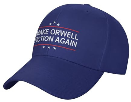 GQWJKSZ Make Orwell Fiction Again Hut Herren Damen Baseball Cap Trucker Hat Schwarz