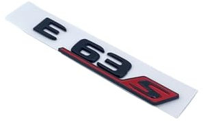 ALMVIS Matte Black 3D Flache Schrift ABS E63 E63S V8 Biturbo 4Matic AMG Emblem Abzeichen Aufkleber Passend für Mercedes-Benz W213 Auto Stamm Logo Aufkleber