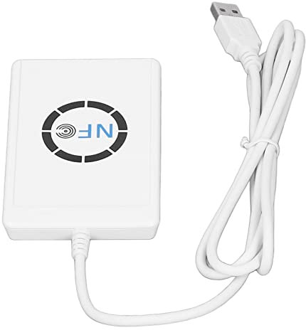 Ausla 13,56 MHz Writer NFC-Leser USB Kontaktloser Smart-IC-Karten-Kopierer mit Stabiler Leistung für Felica NFC PC ABS 304 Edelstahl
