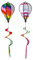 CIYODO 2St Heißluft Ballon Windst Reifen Blumengirlandendekorationen Windmühlenspielzeug für draußen Dekoration Weihnachten Heißluftballon dekorative Windspiele Hof Anhänger PVC
