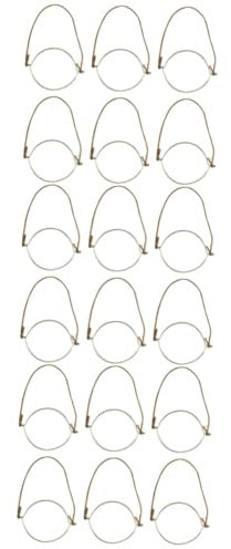 Amosfun 18 Pcs Stainless Steel Wire Hanger Regular Rings Mason Jar Supplies Jar Wire Hangers Light Jar Hanging Handle Mason Jar Handles Mason Jar Replacement Parts Mason Jar Rope Handles