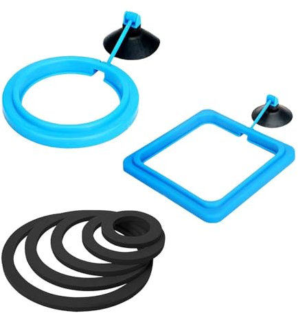 2 Anillos De Alimentación Para Alimentos Para Peces, 5 Anillos Flotantes Para Plantas, Anillos De Alimentación Para Acuario, Comedero Para Acuario, Accesorios Para Acuario, Comedero Para Peces