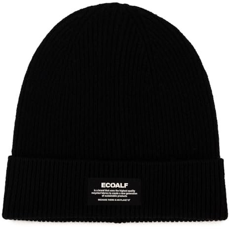 ECOALF Woolalf Beanie MCUACHAWOOBE0696W24, Schwarz, 319, Schwarz , One size