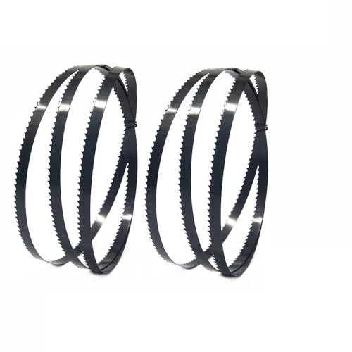 Band Saw Blades, 2pcs 59 1/2 Inch Band Saw Blades 1/4 Inch 3/8inch Width - Fine Cuts Every Time for woodworking 6 10 14 24 TPI