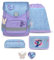 Belmil Compact mit Patches Schulranzen Set 5-teilig mit Brustgurt (405-41/AG/B/S) (Tropical Hummingbird)