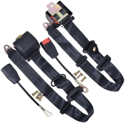 H-YEEU Ceinture de sécurité à 3 points, ceinture de sécurité télescopique automatique pour voiture, accessoires de voiture de remplacement universels pour enfants et adultes