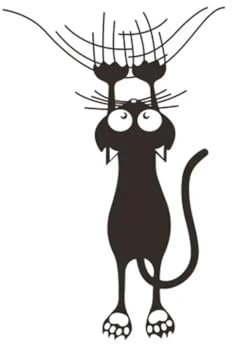 CHSLO Autoaufkleber Cartoon Katze Klettern Wand Kante Wand Aufkleber Home Dekoration Für Kinderzimmer Wandbild Aufkleber Tiere Tür Aufkleber Tapete
