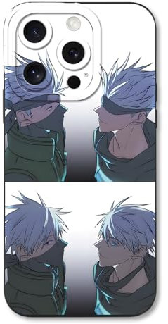 SAOGERUL Schutzhülle für Apple iPhone X/XS Hülle 5.8 Zoll, Anime Naruto Kakashi Gojo Muster Designs Manga Case Schutz Handyhülle Stoßfest TPU Weich Ultra Dünn Mädchen Junge Cover