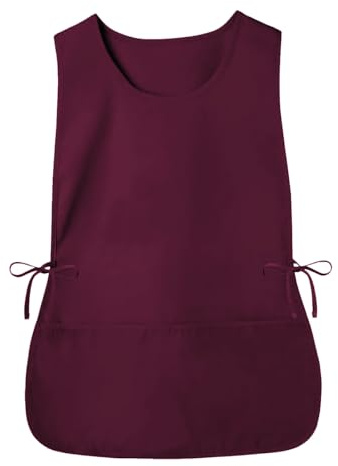 RRBXIA Kittel-Schürze mit seitlichen Bändern und 2 tiefen Taschen, Unisex-Schürze für Arbeit und Küche