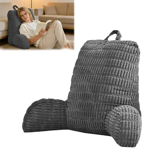 YuLiMirich Lesekissen für Bett und Sofa, Lesekissen mit Rückenlehne für Erwachsene, Groß Erwachsenen Rückenkissen Bett, Lesen und Spielen mit Mobiltelefonen imBett