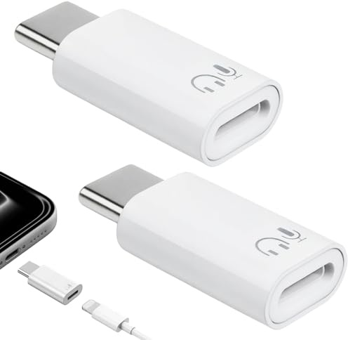 SEASJHBAY Adaptador de audio USB C a Lightning para auriculares – Adaptador Lightning a USB C para iPhone/iPad/MacBook, adaptador Lightning USB C, adaptador USB C a Lightning, solo audio, blanco