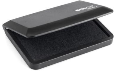2000 Plus Serie Ink Pad – mit Schwarz Lebensmittelecht – Ideal für Kennzeichnung Eier (Lebensmittel Tinte) – 2 Stück