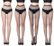 FLORA GUARD Netzstrumpfhose Schwarz, 4 PCS Fishnet Stockings Strümpfe Strumpfhosen Netzstrümpfe Hohe Taille Fischernetz Strumpfhosen für Damen（Eine Grösse passt allen）
