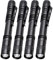 Pocketman 4 x LED-Stiftlampen, taktische Taschenlampe mit Clip (13,3 cm)