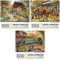 Bits and Pieces - Value Set of Three (3) 1000 Piece Jigsaw Puzzles for Adults - Each Puzzle Measures 20 x 27 - The Old Mill Pond, General Store, Lambertville Jigsaws by Artist Ruane Manning