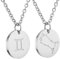 AFSTALR Sternzeichen Kette Zwilling Silber für Damen Horoskop Kette Mutter Tochter Freunde Geburtstagsgeschenk