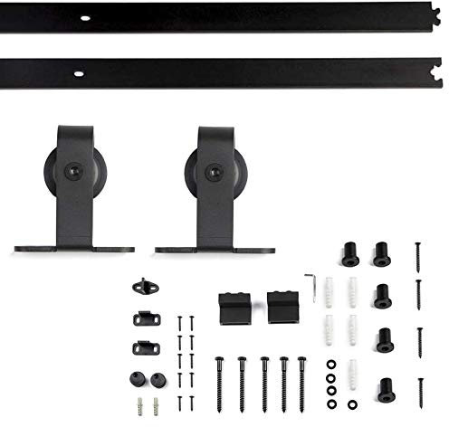SOTOOLS Schiebetürsystem Top 70 für schwere Holztüren bis 100 Kg Schiebetürenbeschlag mit Laufrollen Ø 70 mm