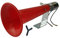 Wehmann Türkenhorn 12V Signalhorn, Rot, Kunststoff und Metall, Universal, 115 dB, PKW/LKW, Horn, Fahrzeughorn