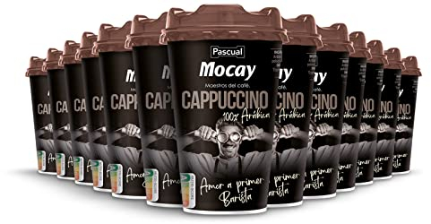 Mocay – Café Frío Listo para Tomar - Pack de Vasos de Café Cappuccino Listo para Beber – 20 Vasos x 200 ml