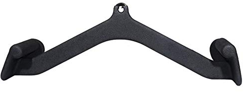 MANG 5 pièces Cable Machine Attachment LAT Pull Down Bar en Forme De V Triceps Appuyez sur Bas Barre Noir Maniques Tricep Extension Barre De Triceps