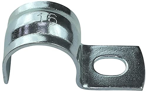 AERZETIX - Juego de 25 bridas para cable abrazadera de tubo en forma U - para alambres Ø16mm - en acero galvanizado - soporte de fijación lateral - C49778
