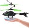 BSTCAR Flug Hubschrauber, Infrarot LED Fliegender Heli Spielzeug IR Sensor Hubschrauber Kinder Handsteuerung Spiel Draußen (Ohne Fernbedienung)