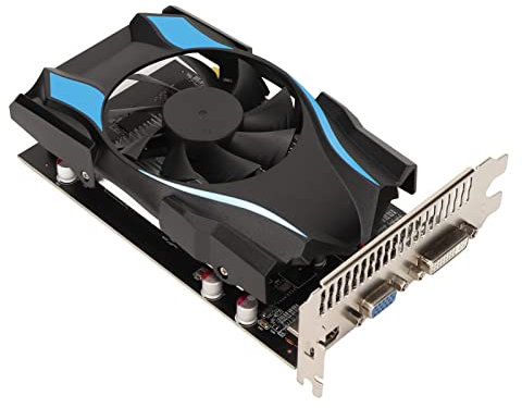 Zunate Computer-Grafikkarten, HD 7600 1 GB DDR5 128 Bit PCIE X16 1.1 Gaming-Grafikkarten, HDMI, DVI, VGA, Big Power-Lüfter, für DirectX 11, für Computergehäuse