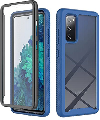 XINNI Coque pour Samsung Galaxy S20 FE Antichoc Housse avec Protège écran, 360 Degrés Full Body Etui Solide Double Face Bumper Portable Transparent Housse