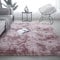 SHIPKEY Red Violet Area Rugs 4'x5.3' (120x160cm) Soft Indoor Rugs, Fluffy Shaggy Carpet for Bedrooms, Living Room, Home Decor