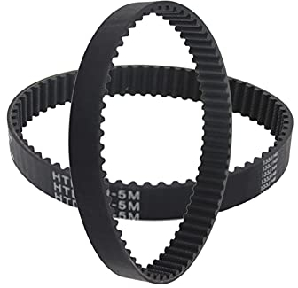 2 STÜCKE HTD 5M Timing Gürtel 5M-250 / 255/260/265/270/275/260/265/270/295 / 280/285/290/295 Motorrad Gürtel for 21mm Breite 5M zeitlichen Riemenscheiben ( Farbe : HTD 5M 255 51T , Größe : 15mm )