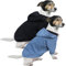HuaLiSiJi Hunde Hoodie Hundepullover Kleine Hunde Chihuahua Pullover, Warm und Leicht, Mit Einer Weichen Textur, Leicht zu Tragen und Hellen Farben (XL, Schwarz+Haze Blue)