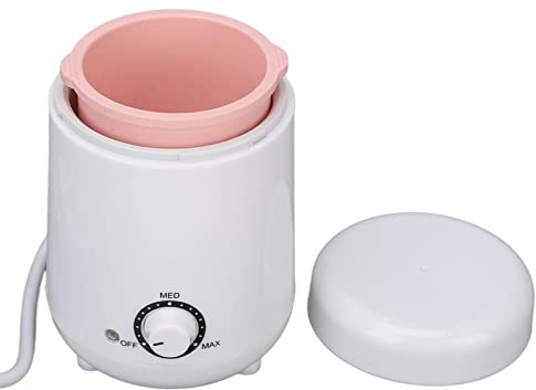 Sonew Mini Elektrischer Wachswärmer, Verstellbarer Wax Maschine mit Silikon-Innentank, 250 CC Wachsmaschine für Gesicht Arme Achseln und Beine (EU-Stecker 220V)